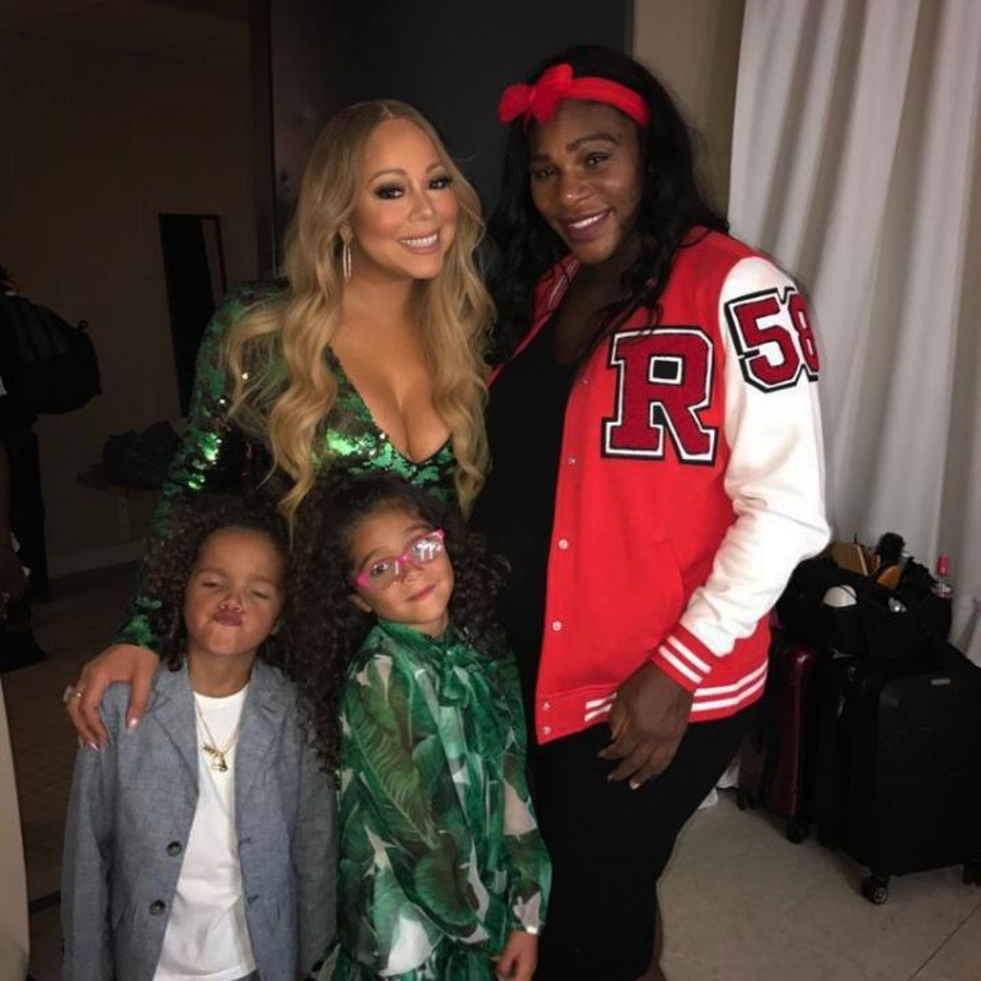 Serena Williams And Mariah Carey Hang Out Backstage With ‘Dem Babies’